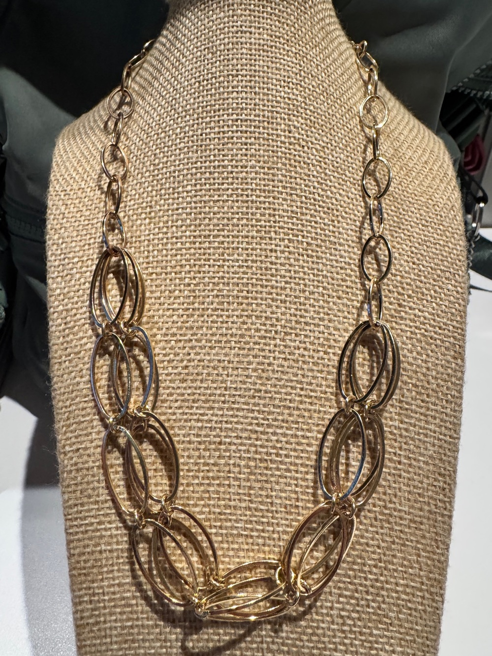 Gold Multi-Link Statement Necklace